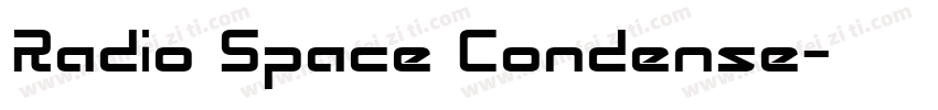 Radio Space Condense字体转换